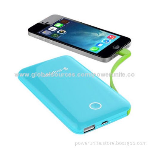 6,600mAh Thin Power Bank with Li-polymer Battery Inside for Smart Digital Products